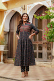 Women Premium Ajrakh Print Kurti Pant Dupatta Set | Traditional Designer Ethnic Wear | Festive Collection
