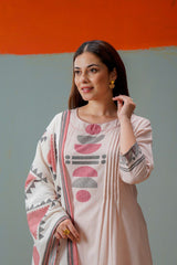 Elegant Pastel Kurti Set with Dupatta – Soft Cotton Daily Wear Outfit
