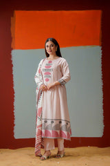 Elegant Pastel Kurti Set with Dupatta – Soft Cotton Daily Wear Outfit