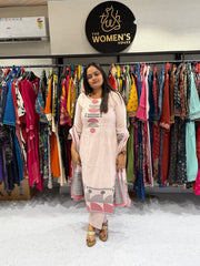 Elegant Pastel Kurti Set with Dupatta – Soft Cotton Daily Wear Outfit